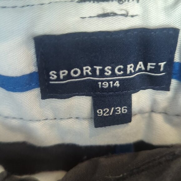 Sportscraft Black Chinos Classic Fit - Size 36 good condition - Picture 3 of 5